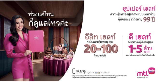 รูป เมืองไทยประกันชีวิต เปิดตัวโฆษณาชุดใหม่ “Super Health” ชูจุดเด่น อีลิท เฮลท์–ดี เฮลท์