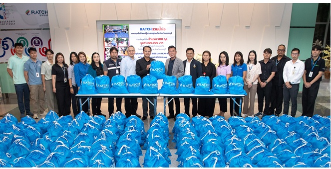 ราช กรุ๊ป ส่งมอบถุงยังชีพ 500 ชุด ช่วยผู้ประสบอุทกภัยในจังหวัดนนทบุรี