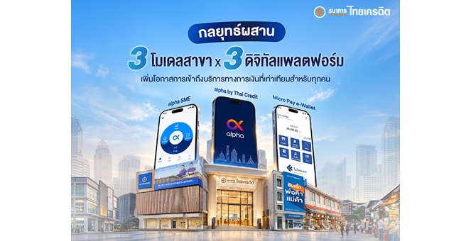 ธนาคารไทยเครดิต ชูกลยุทธ์ผสาน “3 โมเดลสาขา x 3 ดิจิทัลแพลตฟอร์ม” เพิ่มโอกาสการเข้าถึงบริการทางการเงินที่เท่าเทียมสำหรับทุกคน