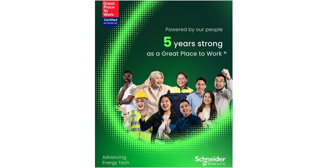 “ชไนเดอร์ อิเล็คทริค ประเทศไทย” คว้ารางวัลสถานที่ทำงานยอดเยี่ยม 2026 Great Place To Work Certification ปีที่ 5 ติดต่อกัน