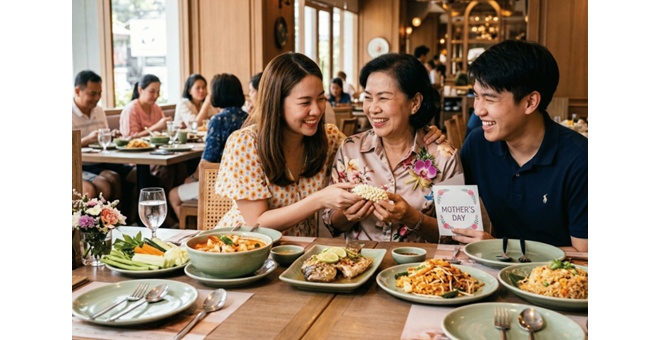 สมาคมภัตตาคารไทยชี้วันแม่ดันร้านอาหารคึกคัก เคทีซีเผยยอดใช้จ่ายหมวดร้านอาหารสูงกว่าวันปกติ 80%