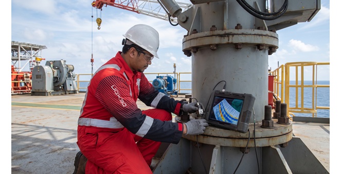 DEXON ยกระดับมาตรฐานการตรวจสอบ Offshore Crane ด้วย PAUT  ตรวจจับความเสียหายภายในสลักเกลียวโดยไม่ต้องรื้อถอน