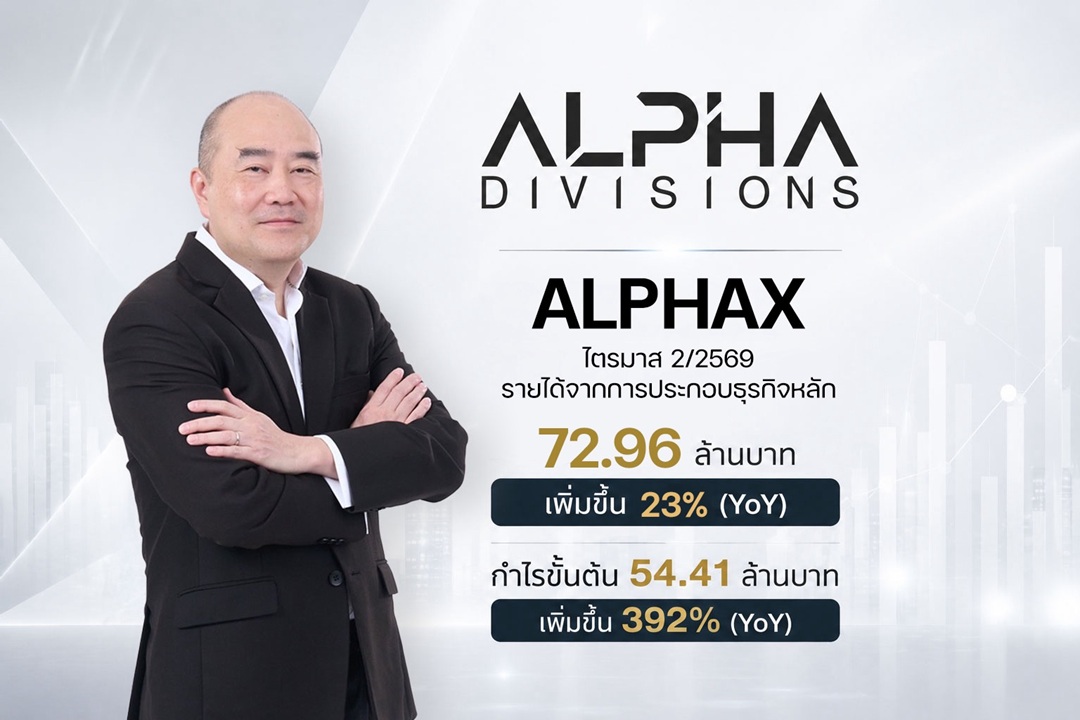 ALPHAX เครื่องติด! Q2/69 กำไรจากการดำเนินงาน 15.6 ลบ. รับแรงส่งครึ่งปีหลังจากพลังน้ำ - เตรียม COD Solar 100 MW