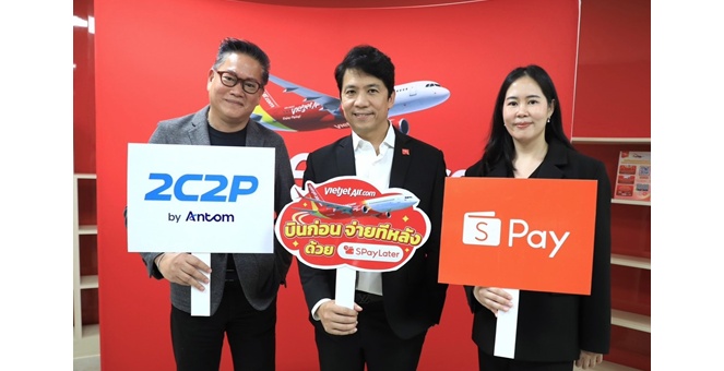 บินก่อน จ่ายทีหลัง! เวียตเจ็ทไทยแลนด์ เปิดรับชำระค่าบัตรโดยสารผ่าน ShopeePay มอบทางเลือกการชำระเงินที่ยืดหยุ่น รับเทรนด์การใช้จ่ายนักเดินทางยุคดิจิทัล