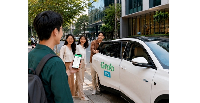 แกร็บ ส่งฟีเจอร์ Group Ride อัปเกรดบริการ Grab EV ชวนใช้คาร์พูล-นั่งรถอีวี ลดคาร์บอน หนุนสิ่งแวดล้อม