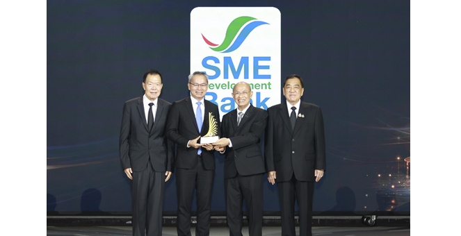 SME D Bank รับรางวัลเชิดชูเกียรติ “สำเภา-นาวาทอง 2569” องค์กรรัฐโดดเด่นด้านบริการ สะดวก โปร่งใส สร้างความเชื่อมั่นภาคธุรกิจไทย
