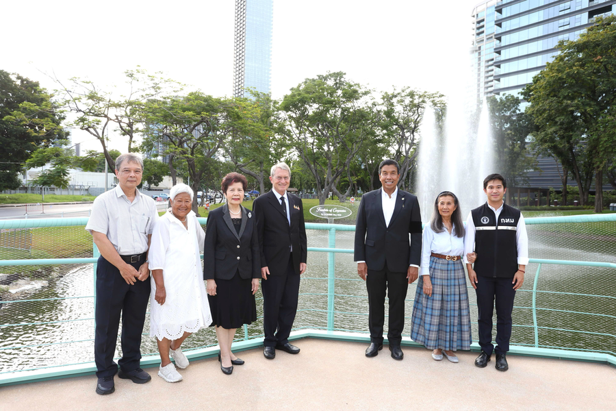 บี.กริม ส่งมอบ “Fountain of Compassion” จุดเช็คอินใหม่กลางสวนลุมพินี