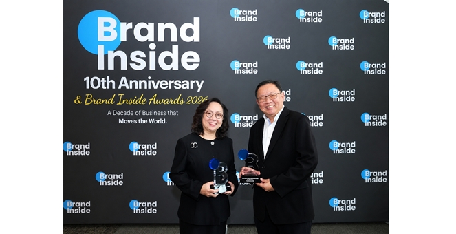 AIS คว้า 2 รางวัลใหญ่จาก Brand Inside Awards 2026 ตอกย้ำบทบาทองค์กรระดับประเทศ ขับเคลื่อนโครงสร้างพื้นฐานดิจิทัลอัจฉริยะ พร้อมสร้างกำลังคนไทยสู่ยุค AI