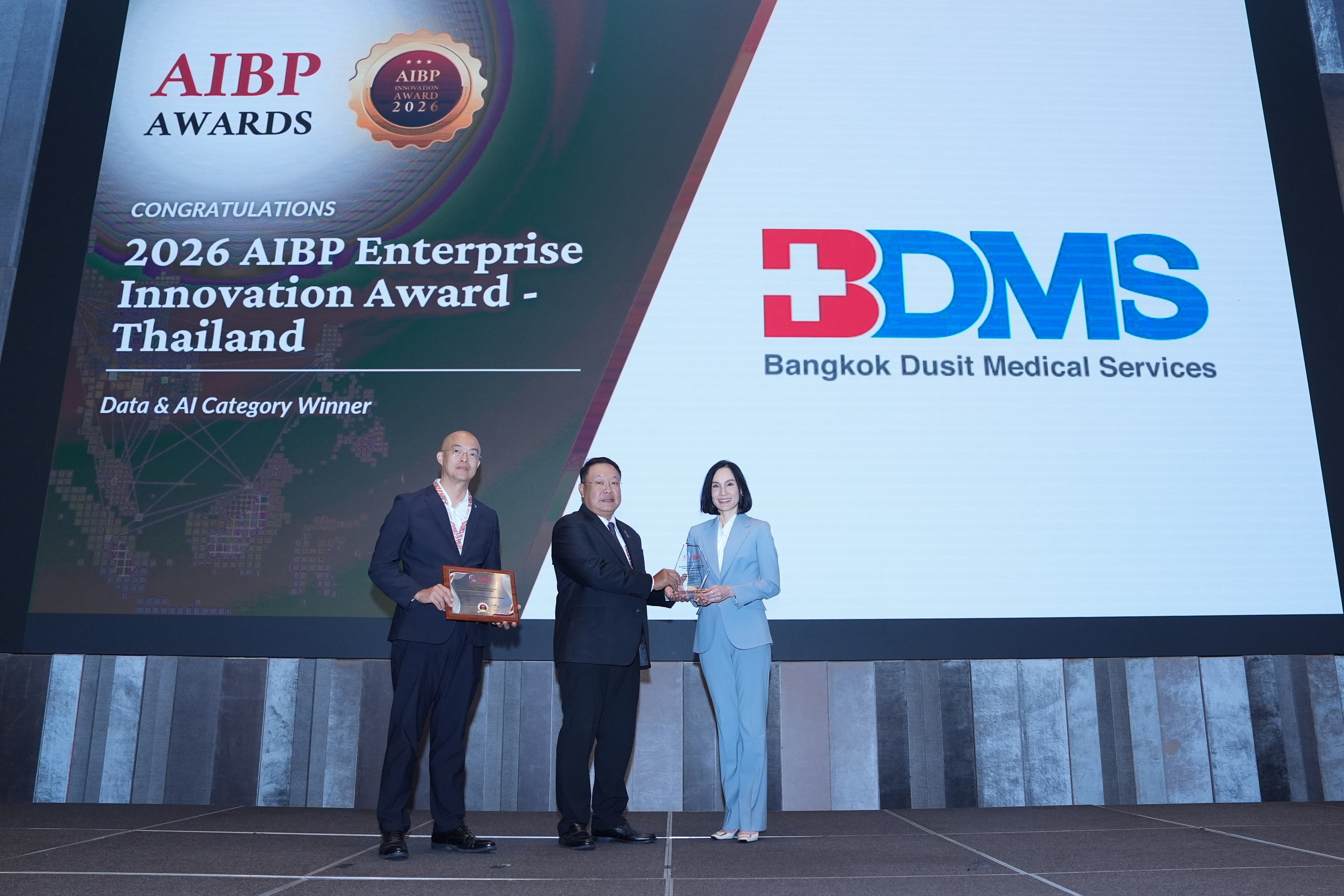 BDMS คว้ารางวัล AIBP Enterprise Innovation Awards 2026 สาขา Data & AI จากนวัตกรรม `BURT` ยกระดับการใช้ทรัพยากรทางการแพทย์ที่แม่นยำและเป็นธรรม