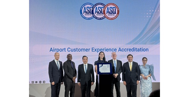 AOT รับมอบใบรับรองคุณภาพการให้บริการ ACI Airport Customer Experience Accreditation 2026